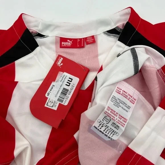 里瓦尔多 #10 奥林匹亚科斯 2005/2006 年主场原版彪马复古罕见足球球衣 (XL) — 第 4/4 张图片