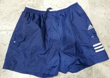 AWESOME VINTAGE 2000 ADIDAS SHINY NYLON SOCCER SHORTS MEN'S SIZE LARGE VERY RARE