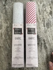 Paper Studio Vinyl - Contains 2 Sheets 36”- Pink Stripe & Black Dot On White