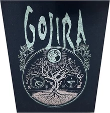 Large Gojira Tree Of Life Printed Sew On Battle Jacket Back Patch - OFFICIAL