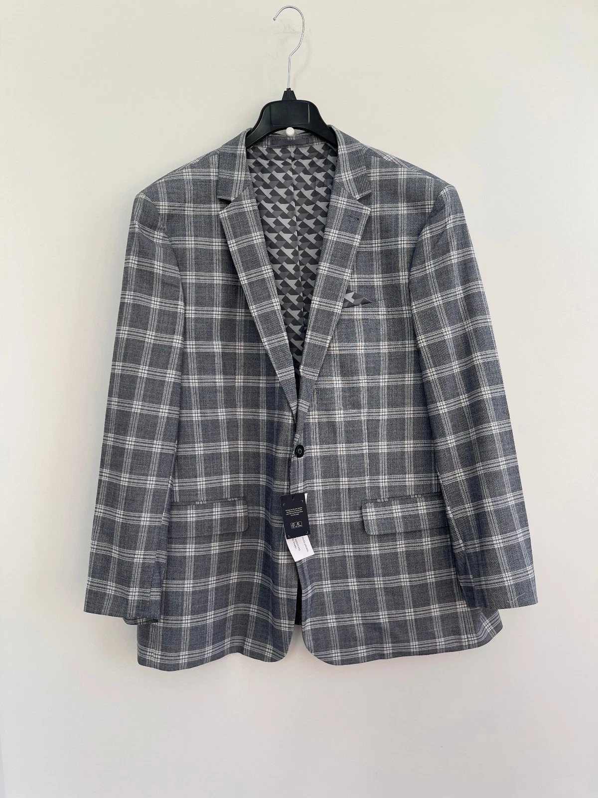 Jacamo Suit Blazer Jacket Grey Check 50R / 50" Chest 🌟BNWT
Opens in a new window or tab