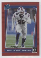 2021 Donruss Optic Rated Rookie Red Prizm 44/99 Carlos Basham Jr Boogie 0us8