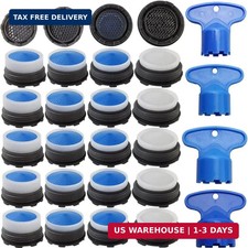 24PCS Faucet Aerators with 4PCS Faucet Aerator Key Removal Wrench, Water