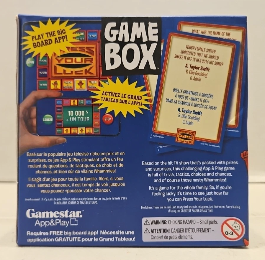 Press Your Luck / Game Box By Imagination Gaming - New G - Image 3 of 4
