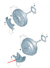 Maître-cylindre de frein Volkswagen TIGUAN