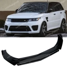 For Land Range Rover Sport 2014-22 Front Bumper Lip Splitter Spoiler Gloss Black