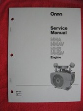 ONAN NHA, NHAV, NHB, & NHBV ENGINE SERVICE MANUAL