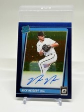 2021 Panini Donruss Optic Blue Stars Prizm /99 Nick Neidert #RRS-NN Auto RC