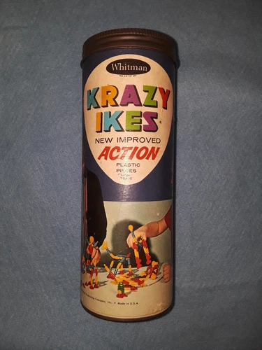 Vintage 1957 Whitman Krazy Ikes - Original Toys & Container