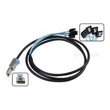 SFF-8088 to 4X SATA 7Pin Mini SAS 26Pin to 4 SATA 6Gbps Cable Connector 2meters