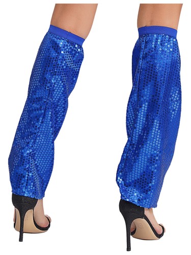 Mujeres Calentadores Brillantes Mangas para Piernas Cristal Cubiertas para Botas Tacones Altos Calcetines Altos hasta el Muslo - Imagen 102 de 127