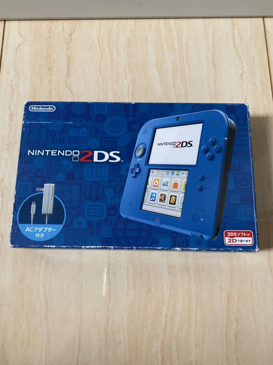 Nintendo 2DS Blue Console with Stylus Japanese ver In Box