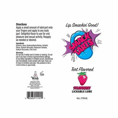 SmackTarts Flavored Lickable Warming Massage Oil Sex Oral Gel Personal Lubricant - Picture 11 of 13