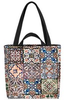 Vintage Florale Fliesen Muster Tasche Vintage Florale Fliesen Muster Retro Orna