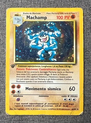 Pokémon TCG - Machamp - 1. Edition - ITA - Holo - Fairer Zustand