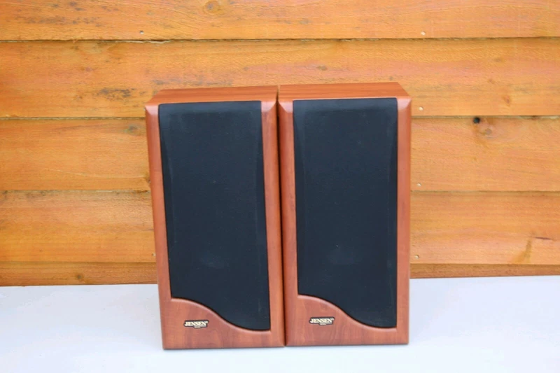 Jensen Spx4 Bookshelf Speakers In Wooden Finish Speakers