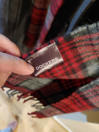 Dockers Men's Wool Walking Coat jacket with Scarf vintage - Picture 3 of 10