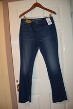 Y2k Next Slim Fit Split Ankle Leg Mid Rise Stretchy Jeans 10 Reg 28W 32L NEW £28