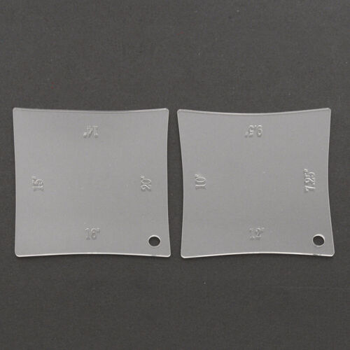 2pcs Guitar Neck Fretboard Nut Radius Gauge Luthier Radian Measuring Ruler Tool - Picture 5 of 6