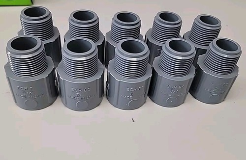3/4" Male Adapter - CPVC - Schedule 80. LOT OF 10