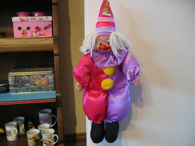 Clown Karneval Deko Puppe Fasnacht 4 STÜCK clown carnival deco puppet 