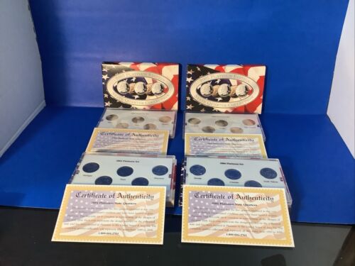 1999-2006 Statehood Quarter Platinum Collection CSN 40 Coins Box & COA - Picture 6 of 7