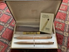 Vintage Cross 14 K Gold Filled Pen and Pencil set