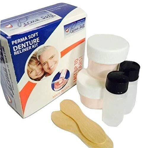Transforma dentaduras sueltas con nuestro kit de revestimiento semi suave - 2 placas incluidas Foto 2 de 4