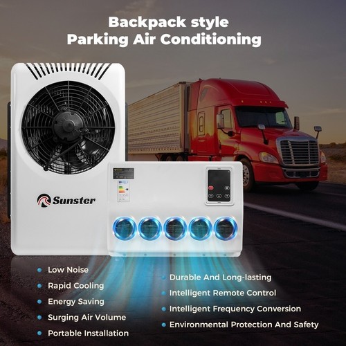 Eléctrico 24V Caravana Aire Acondicionado Split Aire Acondicionado Sistema Frigorífico para Coche RV Camión - Imagen 2 de 15