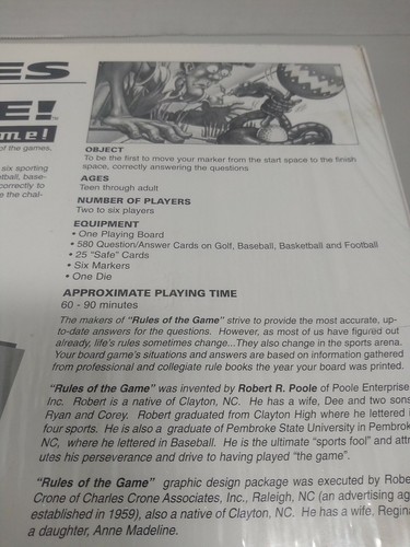 Rules Of The Game Board Game - Picture 7 of 9