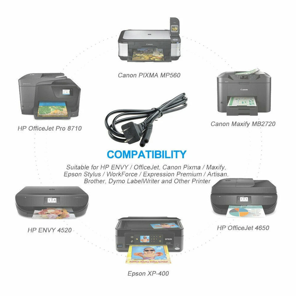 5ft AC Power Cord Cable Lead for Medela Symphony BreastPump 9280043 UpBright - Image 2 of 4