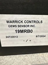 Warrick Controls Gems Sensors 19MRBO - Liquid Level Control Relay, 120 / 240 VAC