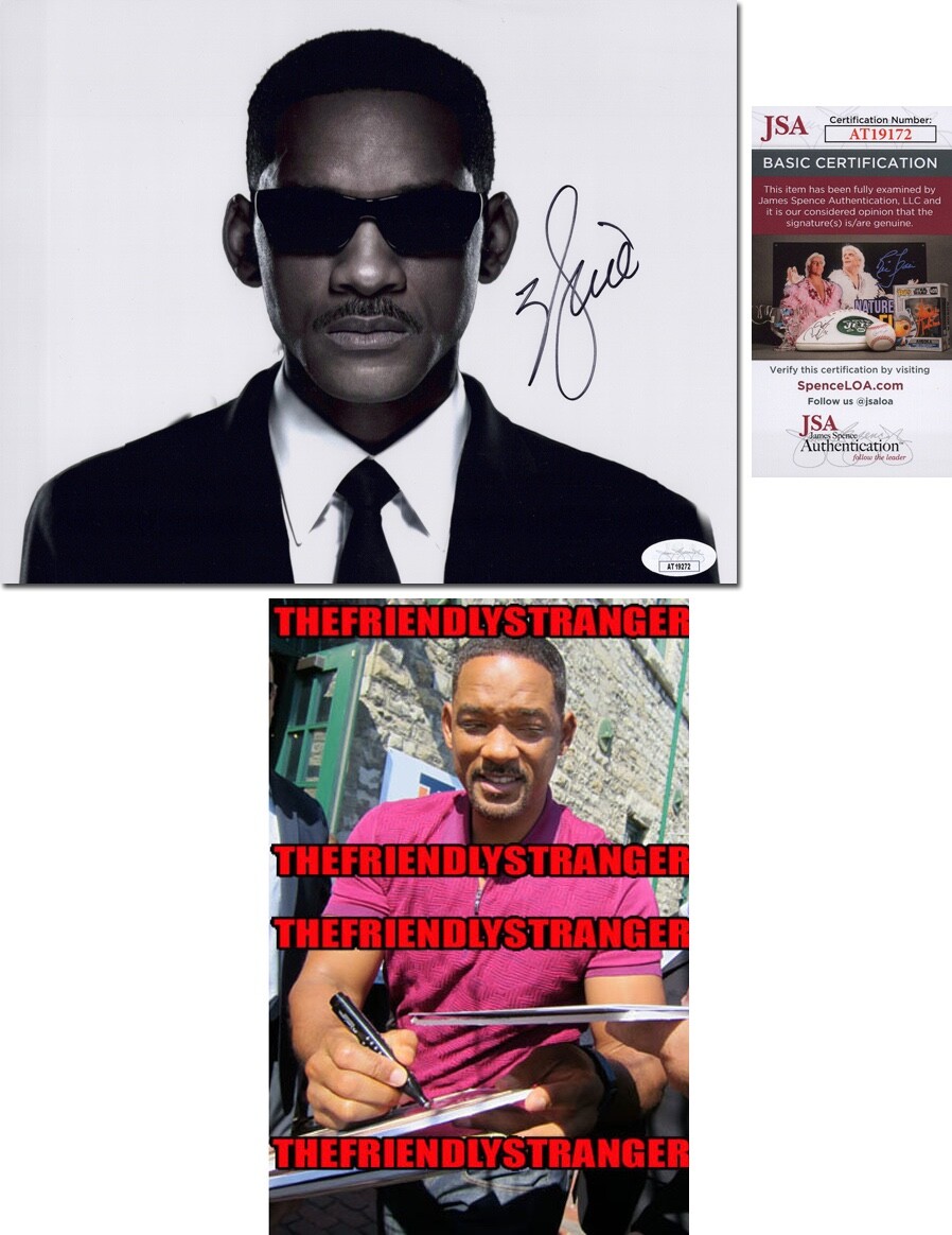 WILL SMITH Autographed Signed "MEN IN BLACK" 8x10 Photo PROOF Bad Boys JSA COA 