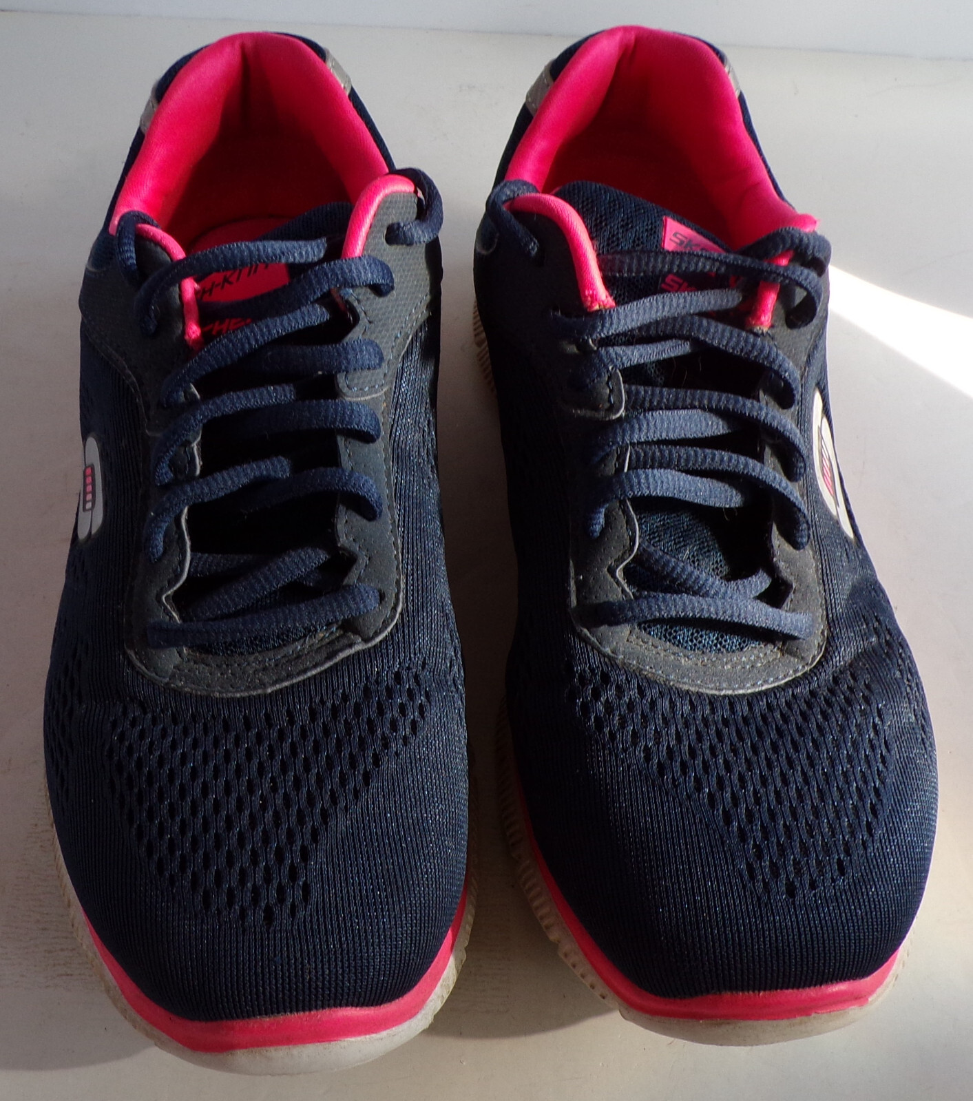 SAOLA Scarpe da corsa stringate Skechers Flex Sole Memory Foam blu navy taglia 8 5