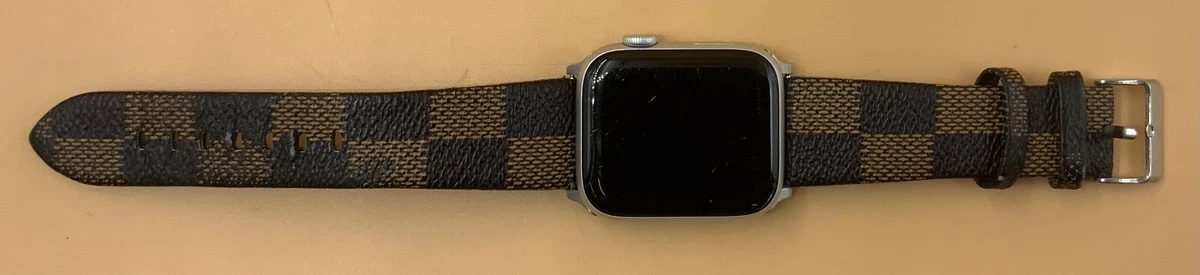 Apple Watch Series 6 44mm A2292 GPS Only Silver, Tan and Brown Bands  Smartwatch