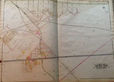 1908 RICHMOND HILL FOREST PARK QUEENS NY MYRTLE AV - METROPOLITAN AV ATLAS MAP 