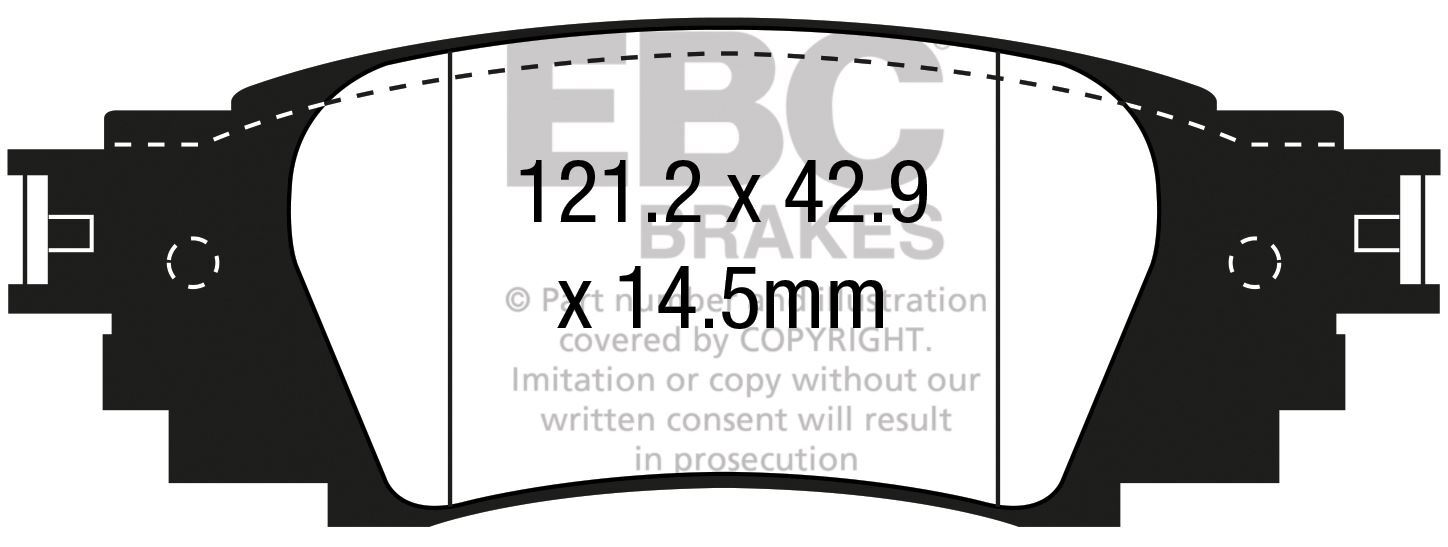EBC DPX3080 BRAKE PAD SET DISC BRAKE