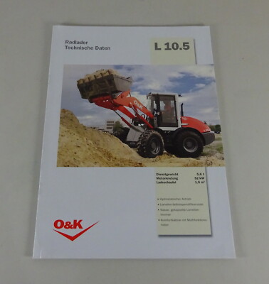 Brochure/brochure O&K wheel loader L 10.5 status 02/2001