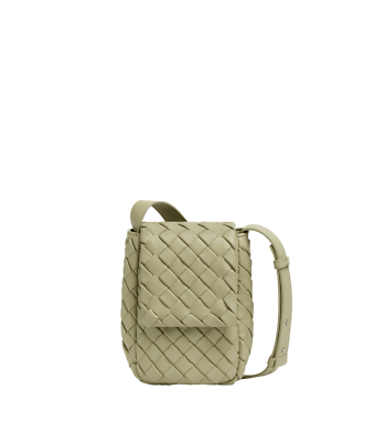 ショルダーバッグ Bottega Veneta Vertical Cobble Mini Crossbody Bag In Padded BOTTEGA VENETA Mini Vertical Cobble $3100 Travertine Leather