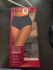 OPEN BOX Felina Women's High Waist Cotton Stretch Briefs 7 Pack Size M 40 9C208