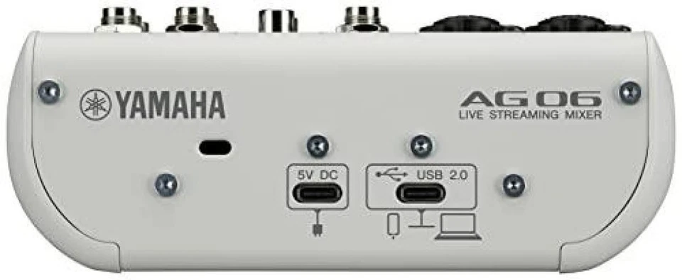 YAMAHA AG06 AG06MK2 W 6ch Live Streaming Mixer USB Audio Interface White - Image 3 of 4
