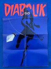 DIABOLIK  Poster Manifesto Originale allegato  # 20  anno X  1971 - MAGAZZINO !!