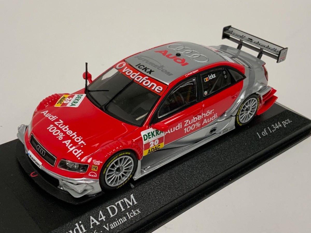 【ミニチャンプス】 Audi A4 DTM 2005 M. Ekström 1/43 Minichamps Audi A4 2005 DTM Team Abt M.Ekstrom car #01