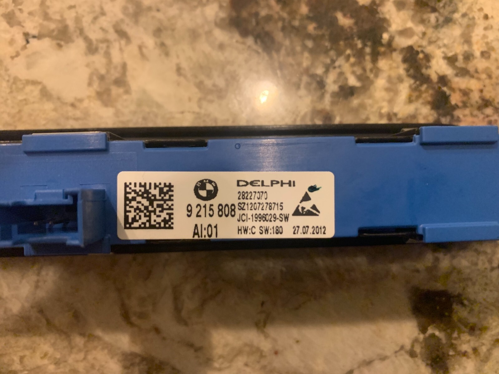 2014 528i BMW Diver Front Side Seat Memory Control Switch 9215808  