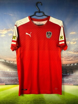 Austria Team Jersey Home football shirt 2016 - 2017 Puma Trikot Men Size S