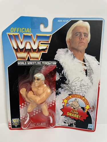 WWF HASBRO RIC FLAIR FLARE SNARE BLUE USA CARD 199...