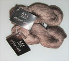 Lot of 2 skeins Kfi Luxury 100% Mulberry Silk yarn #23 Taupe
