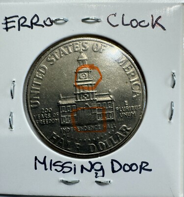 Rare error Missing Door 1776-1976 Bicentennial Kennedy Half