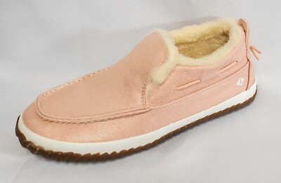 Girls Kids Youth Sperry Moc-Sider Blush STK165978 Pink Canvas