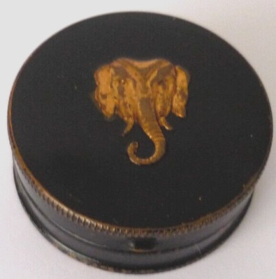 Rudemar Beautifilm Elefant Ostschaum Art Deco Pulver Compact 1920er